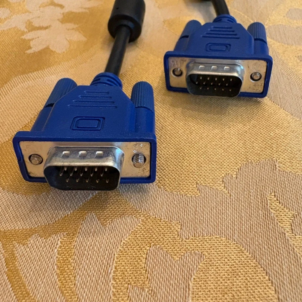Blue VGA Cable Connectors